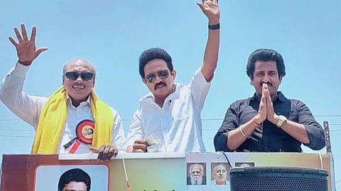 Look like of late former CM M Karunanidhi, CM Stalin and MNM leader Kamal Haasan