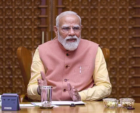 Prime Minister Narendra Modi chairs a meeting of the Cabinet Committee on Security (CCS)