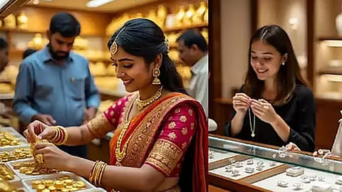 Representative image for gold and silver jewellery