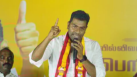 Tamilaga Vettri Kazhagam (TVK) general secretary for election campaign management Aadhav Arjuna