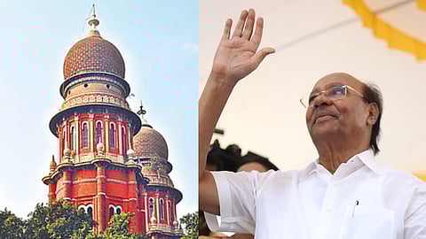 (L) Madras High Court, (R) Dr Ramadoss