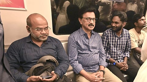 CM Stalin takes morning Metro ride in Chennai