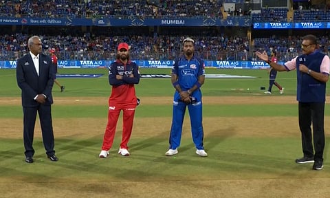 MI RCB toss