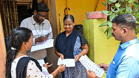 2026 TN elections | Door-to-door distribution of QR code-printed voter slips under way