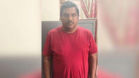 Arrested cable television channel owner S Palanisamy