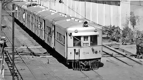 An EMU in the 1930s in the then-Madras