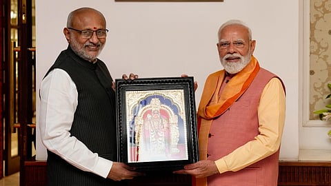 Prime Minister Narendra Modi and Vice President CP Radhakrishnan