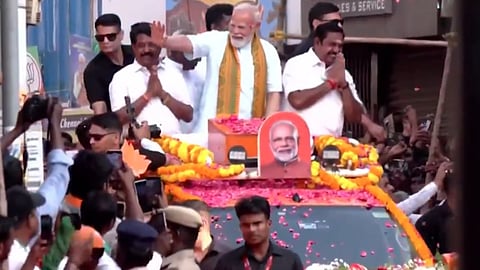 PM Modi holds roadshow in Nagercoil