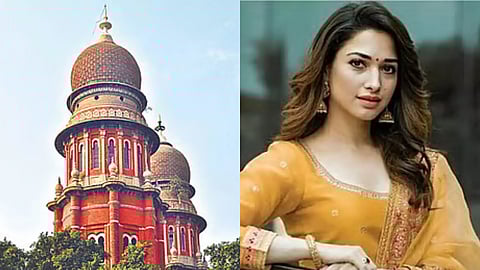 (L) Madras High Court, (R) Tamannaah Bhatia