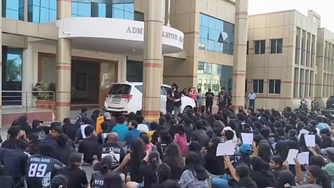 Students protest