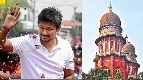(L) Udhayanidhi Stalin, (R) Madras High Court