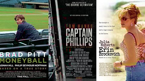 Moneyball, Captain Phillips and Erin Brockovich posters
