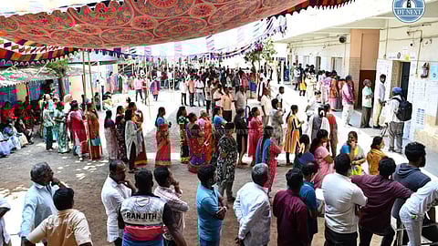 Everyone braved the heat to cast their votes in Chennai