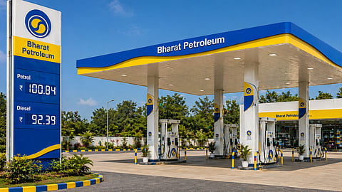 Representative image of a petrol bunk