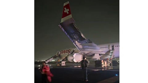 Swiss plane suffers engine problem, aborts takeoff at Delhi; passengers evacuated, 4 suffer injuries