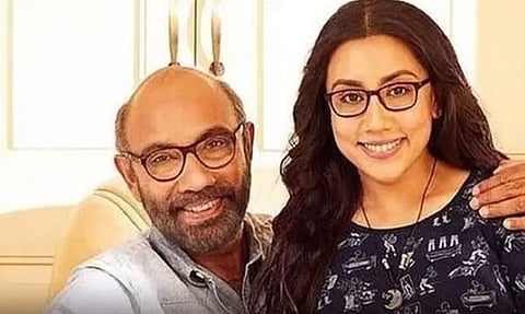 Actor Sathyaraj with his daughter Divya