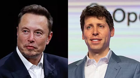 (L) Elon Musk, (R) Sam Altman