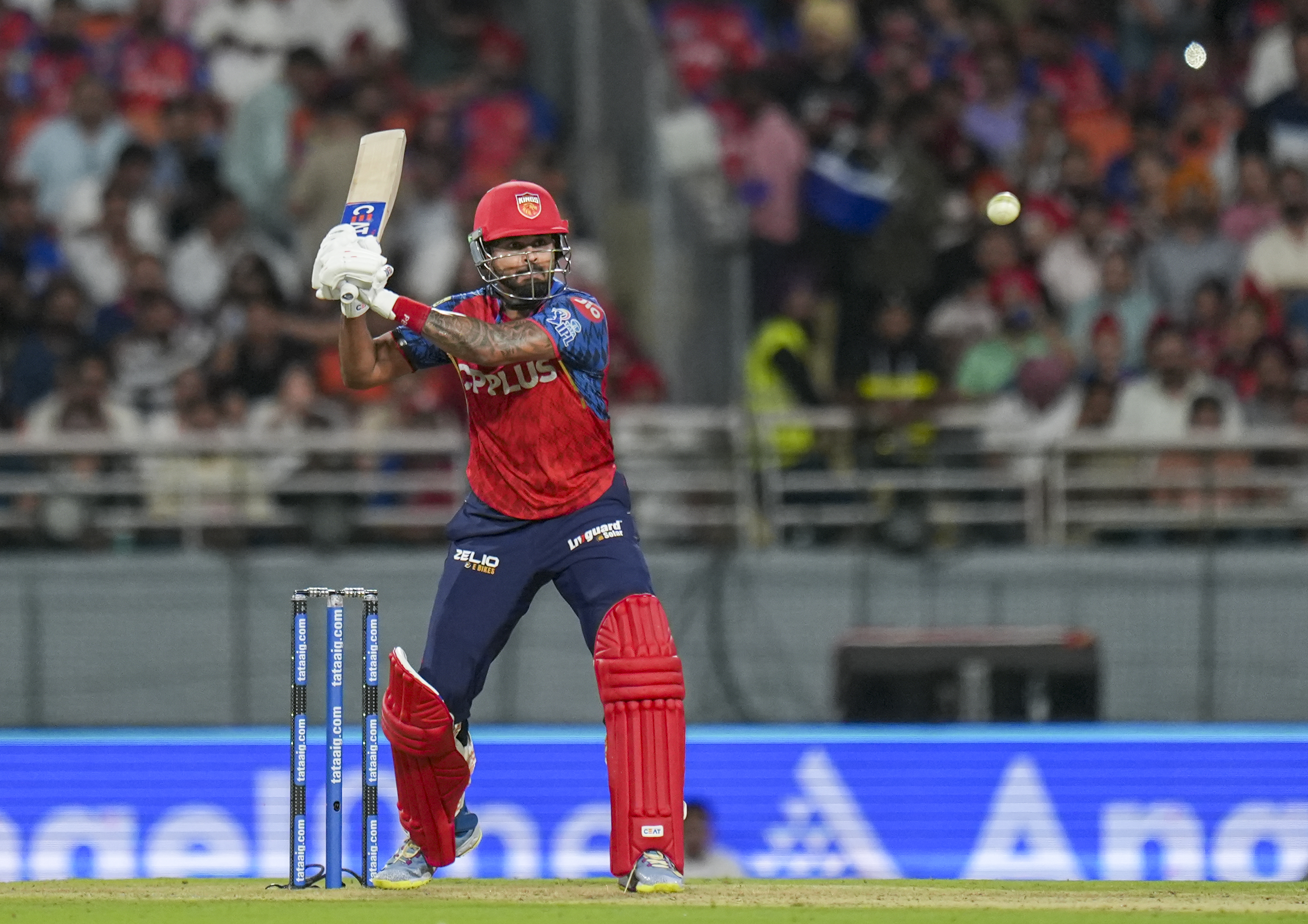 Mullanpur: Punjab Kings' captain Shreyas Iyer, plays a shot during the Indian Premier League (IPL) 2026 T20 cricket match between Punjab Kings and Rajasthan Royals, in Mullanpur, Tuesday, April 28, 2026. (PTI Photo/Shiva Sharma)