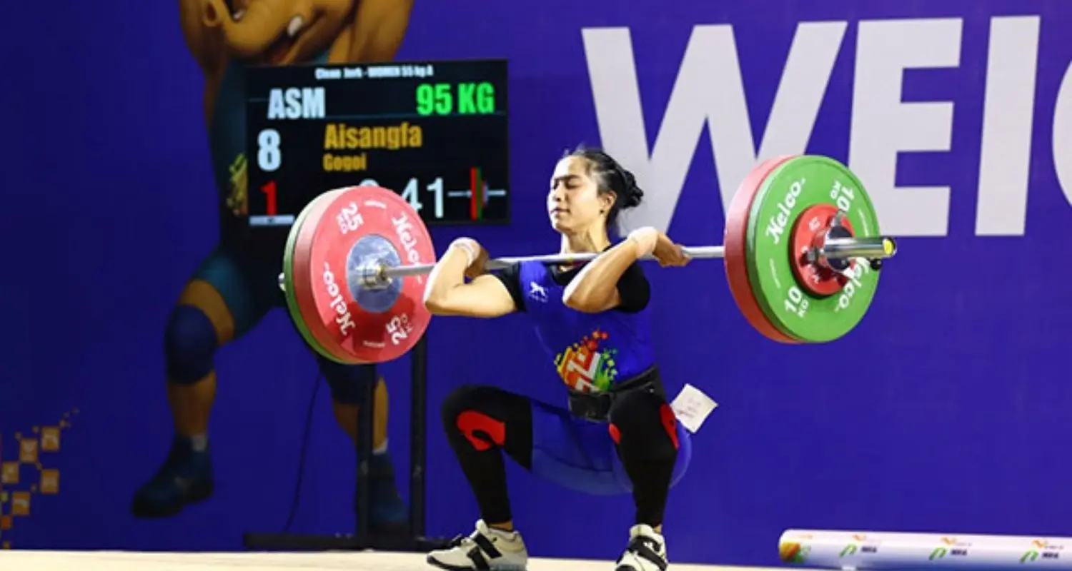 Young Indian weightlifter Aisangfa Gogoi