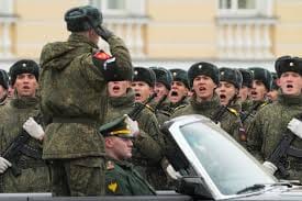 The rehearsal of Victory Day parade