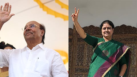 (L) S Ramadoss, (R) VK Sasikala