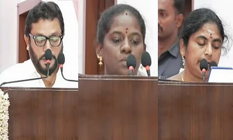 Ministers taking oath