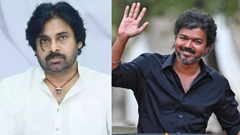 L: Pawan Kalyan; R: Vijay