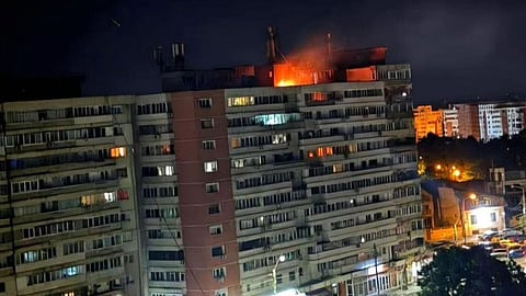 Russian drone crashed into an apartment building in Romania