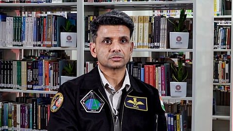 Astronaut and IAF Group Captain Shubhanshu Shukla speaks on being one of the four astronaut-designates selected for Indian Space Research Organisation's Gaganyaan mission, in New Delhi, Sunday, May 31, 2026