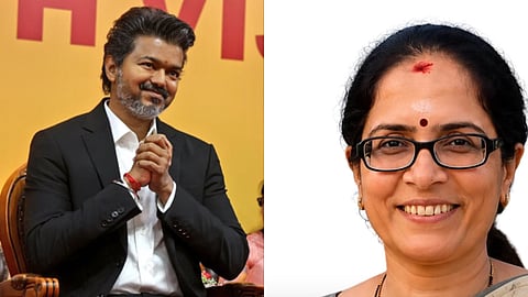 L) CM Vijay and V Mohana (R)