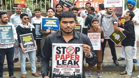 NEET-UG Paper leak sparked protest across the country