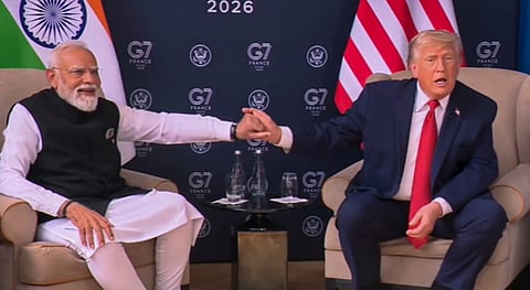 Indian PM Narendra Modi and US President Donald Trump