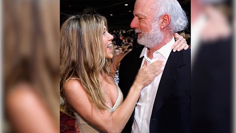 Hollywood actress Jennifer Anniston with late director James Burrows