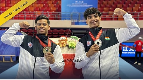 (L-R) Harshit Damodaran and Akshat Bajaj
