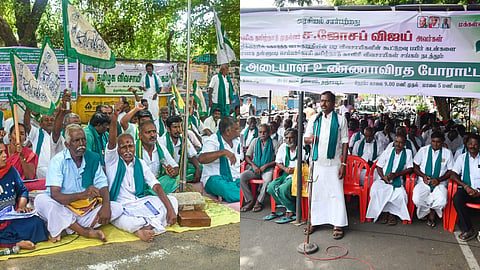 Farmers staged a hunger strike in several Delta districts