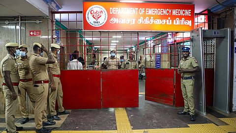 Victims of the ammonia gas leak admitted at the RGGGH in Chennai