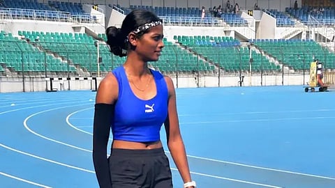 In a bizarre incident, Tamil Nadu's R Harshitha was made to re-run the women's 400m hurdles alone