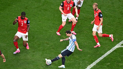 Messi, the leader in this tournament with six goals, was among nine Argentina starters changed from the previous game since Group J was already clinched before the match