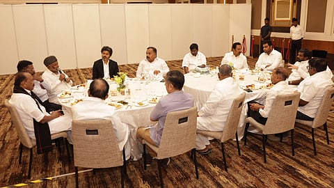 The ruling Tamilaga Vettri Kazhagam (TVK) and its allies in power held a sit-down for the first time to discuss the contours of a formal coalition