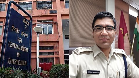 CBI headquarters in New Delhi; accused 2012-batch Haryana cadre IPS officer Deepak Gahlawat.