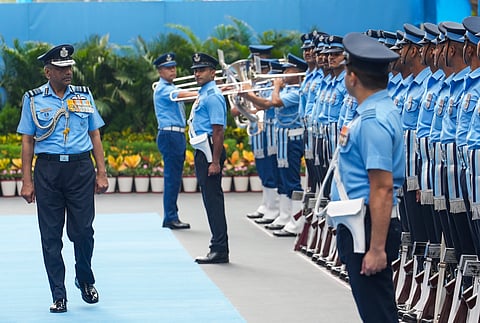 In this image posted on July 1, 2026, Air Marshal Ashutosh Dixit assumes charge as the Vice Chief of the Air Staff at Air Headquarters, in New Delhi.