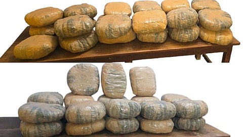 Seized contraband parcels