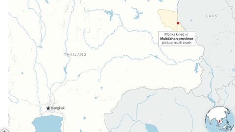 Map representation of the place where the crash took place