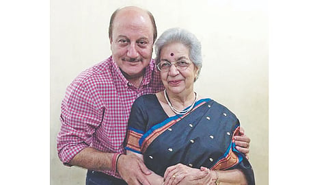 Anupam Kher and Vijaya Mehta