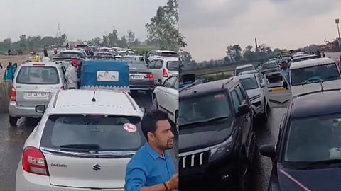 Uttar Pradesh BJP vice-president Durvijay Singh Shakya's roadshow