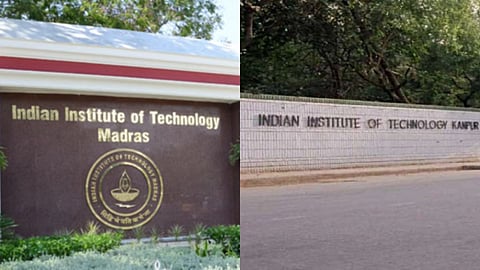 (L) IIT Madras, (R) IIT Kanpur