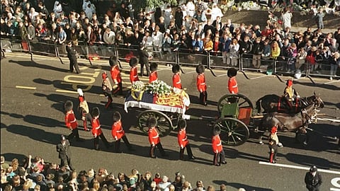 Funeral of Princess Diana in 1997 2.5 billion people watched worldwide.