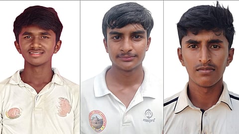 (L-R) P Dhiyas, Rukesh Kannan and C Sriguru