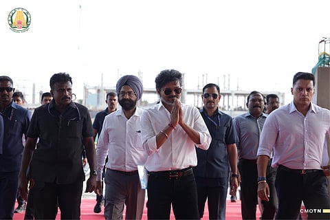 CM Vijay reviews Perur plant works, Nemmeli plant