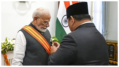 Prime Minister Narendra Modi conferred the 'Bintang Adipurna' of the Republic of Indonesia